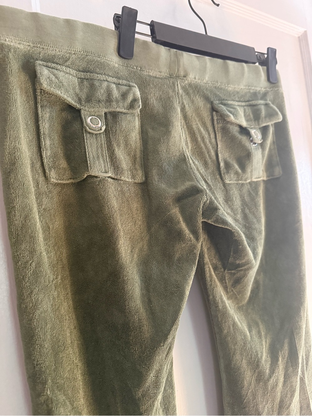 Juicy Couture Olive Green Valor Pants with Button Flap Pockets - Picture 5 of 13